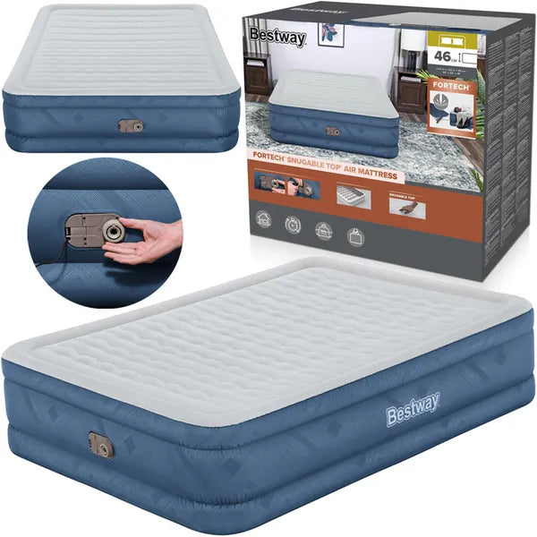 Bestway kétszemélyes felfújható matrac beépített pumpával 203×152×46 cm