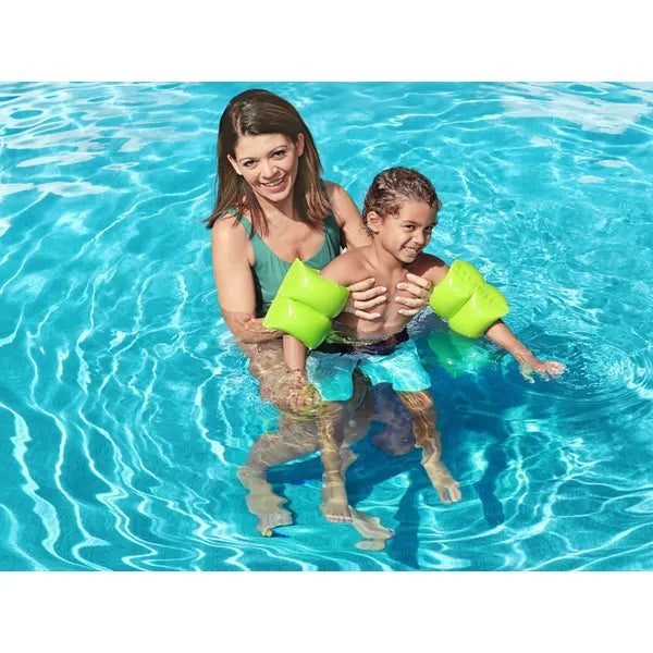 Bestway felfújható úszókarok 20×20 cm, 2 légkamrás, zöld vinyl