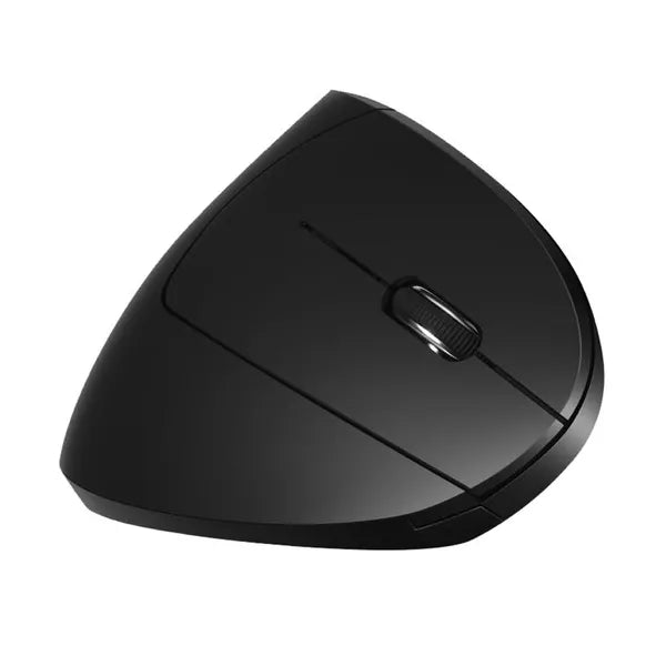 Ergonomikus vezeték nélküli vertikális egér 2.4 GHz, 6 gomb, 1200 DPI, fekete