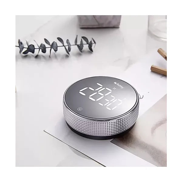 Digitális LED konyhai időzítő, mágneses, fekete, 0-99:55 perc