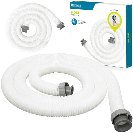 Bestway szűrőszivattyú tömlő, 3m, Ø38mm, csatlakozókkal (58368)
