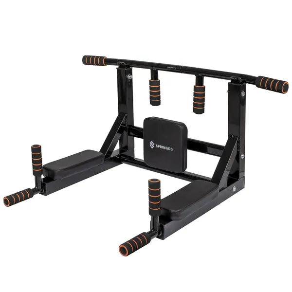 Falra szerelhető többfunkciós húzódzkodó rúd, acél, 94 cm, 200 kg