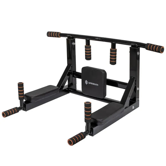 Falra szerelhető többfunkciós húzódzkodó rúd, acél, 94 cm, 200 kg
