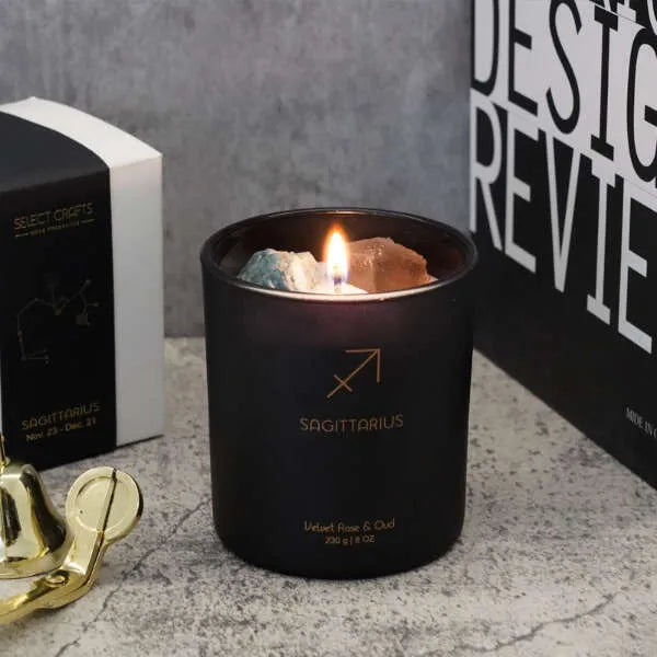 Lumira rák gyertya - asztrológiai aroma és kövek harmóniája