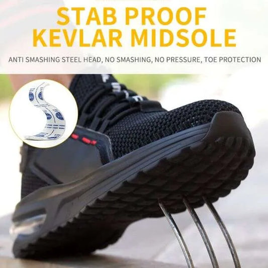 Irong sportcipő - eu 39, kötött háló, acél orr, pu talp