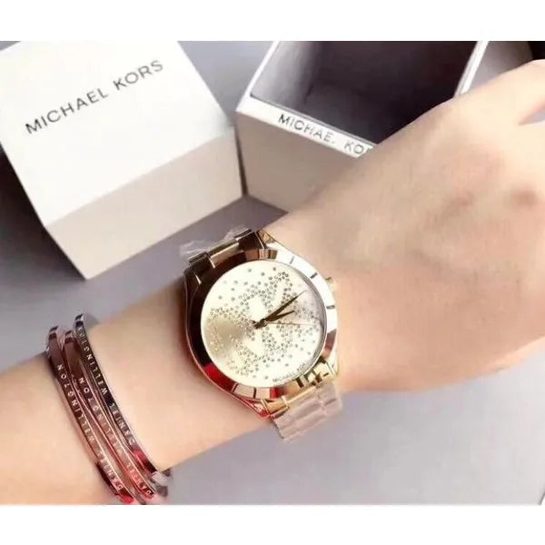 Michael Kors Slim Runway női karóra, arany, 41 mm, quartz, WR50