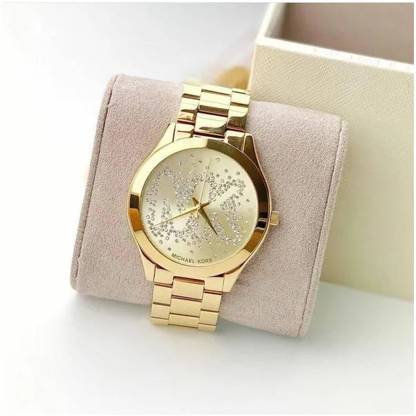 Michael Kors Slim Runway női karóra, arany, 41 mm, quartz, WR50