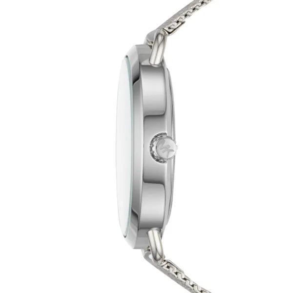 Michael Kors Portia női karóra, 36 mm, ezüst rozsdamentes acél WR50