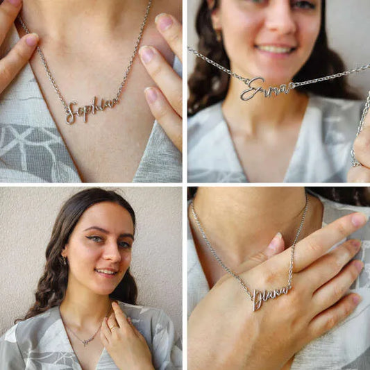 Szeretet nyaklánc névmedállal