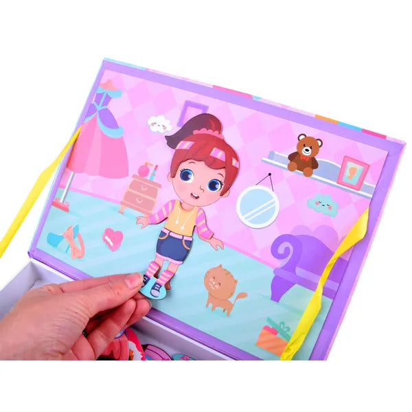 Mágneses divat puzzle könyv