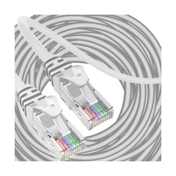 LAN hálózati kábel RJ45, 30 m, PVC köpeny, aranyozott csatlakozó