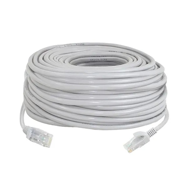 LAN hálózati kábel RJ45, 30 m, PVC köpeny, aranyozott csatlakozó
