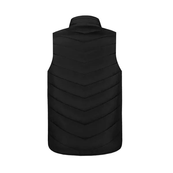 Fűthető unisex mellény, M méret, 9 zónás USB-ről, fekete