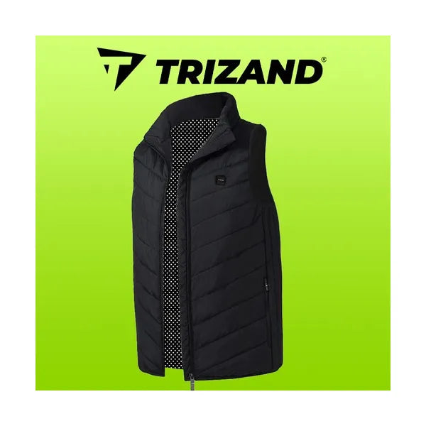 Fűthető unisex mellény, M méret, 9 zónás USB-ről, fekete