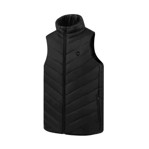 Fűthető unisex mellény, M méret, 9 zónás USB-ről, fekete
