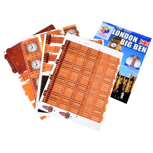 30 db-os 3D Big Ben puzzle karton makett, 38,5 cm