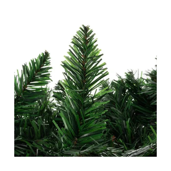 Karácsonyi fenyőgirland 270 cm, 50 meleg fehér LED, tobozokkal