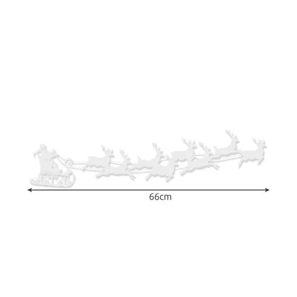 Karácsonyi statikus ablakmatrica készlet, PVC, 66 cm lap