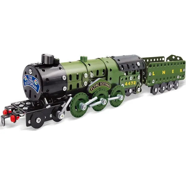 340 részes fém építőkészlet gőzmozdony és kocsi – Flying Scotsman