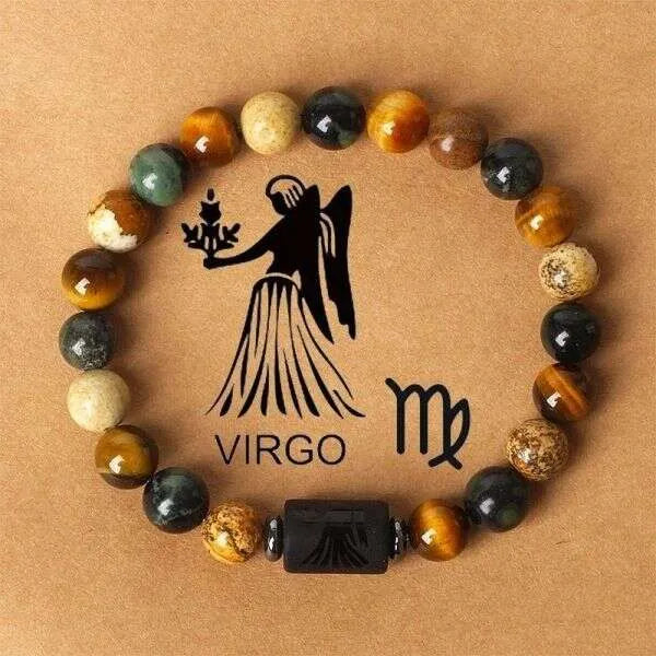 Ikrek csillagjegy karkötő - estrelly gyöngyös amulett