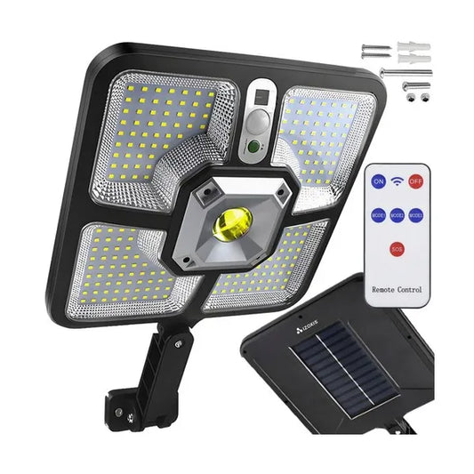 Izoxis 22736 napelemes kültéri LED lámpa távirányítóval, 220 LED, IP65