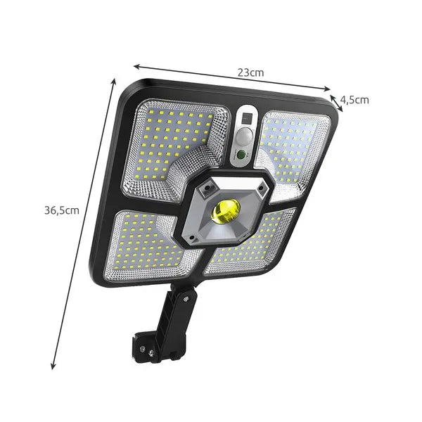 Izoxis 22736 napelemes kültéri LED lámpa távirányítóval, 220 LED, IP65