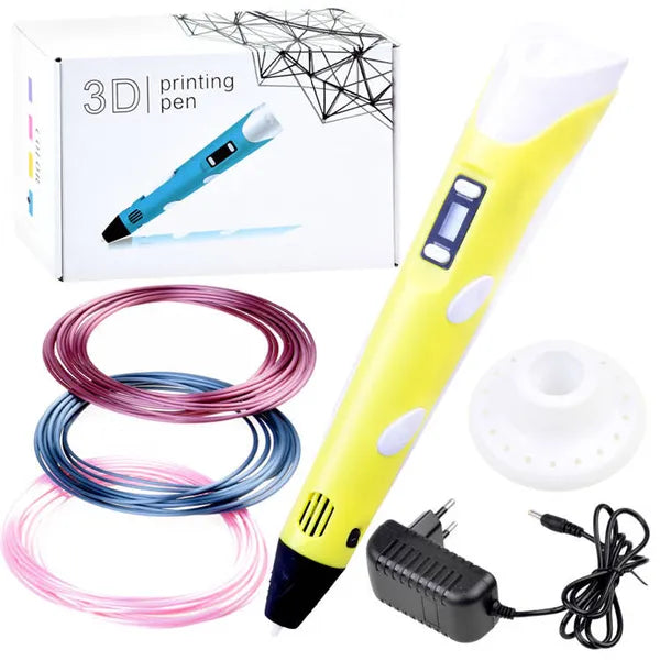 3D nyomtatótoll gyerekeknek USB-csatlakozással, 6 m PCL filament, 19 cm