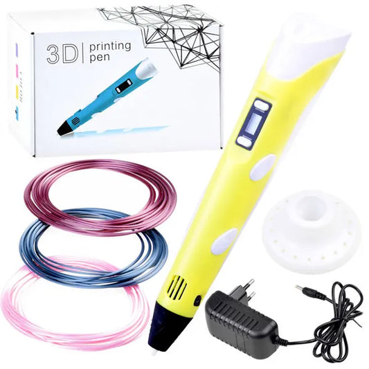 3D nyomtatótoll gyerekeknek USB-csatlakozással, 6 m PCL filament, 19 cm