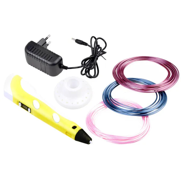 3D nyomtatótoll gyerekeknek USB-csatlakozással, 6 m PCL filament, 19 cm