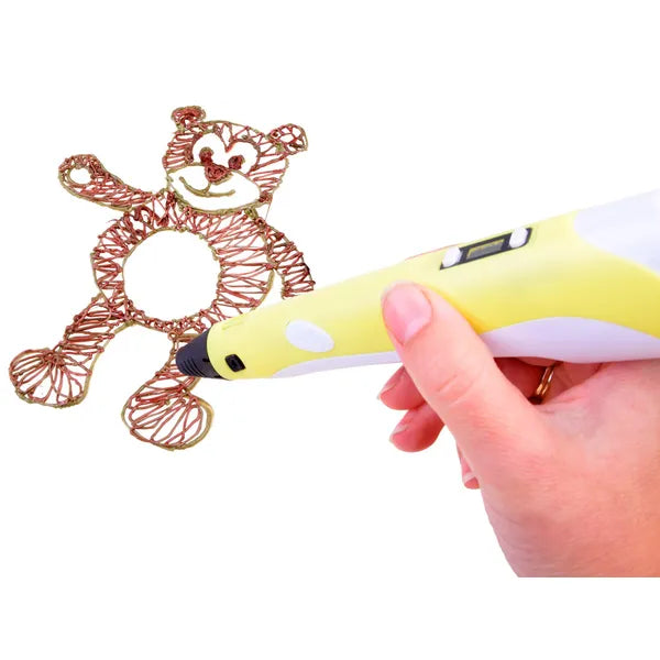 3D nyomtatótoll gyerekeknek USB-csatlakozással, 6 m PCL filament, 19 cm