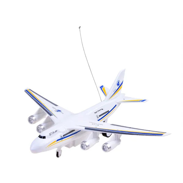 B718 távirányítós repülőgép LED fényekkel, 32,5 cm