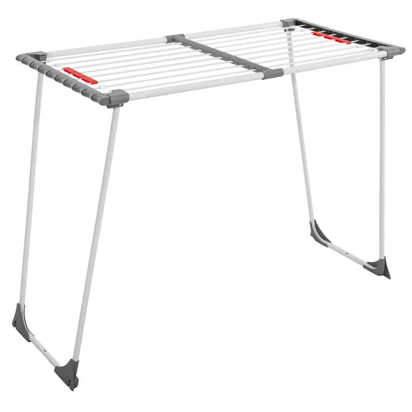 Springos teleszkópos összecsukható ruhaszárító, acél, 19 m, 15 kg