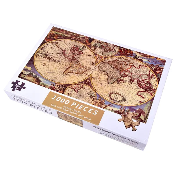 Antik világtérkép puzzle, 1000 db, 50×75 cm