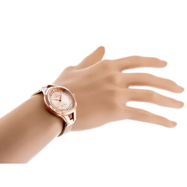 G.Rossi női rosegold acél karóra MIYOTA kvarc, 32 mm, WR30