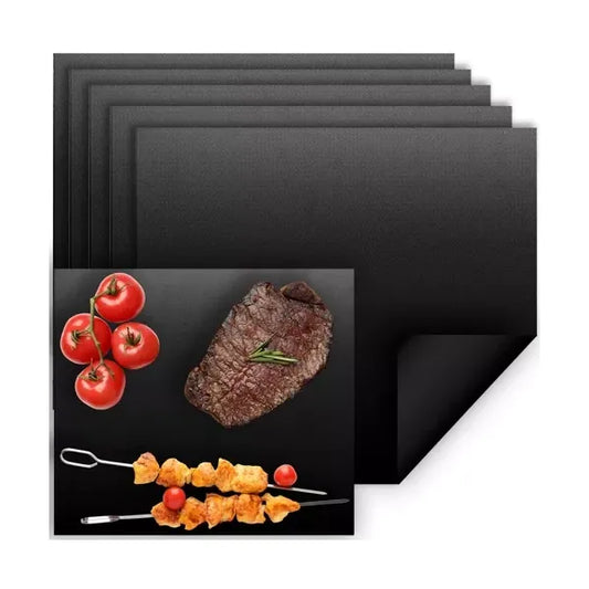 Tapadásmentes grill-/sütőlap készlet, 5 db, 33×40 cm, PTFE üvegszál