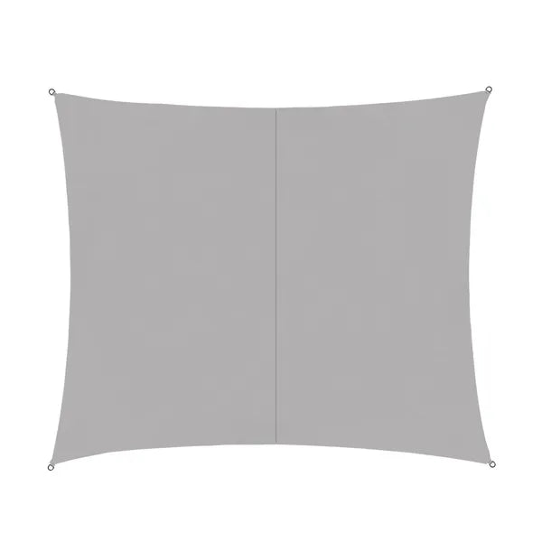 Vízálló napvitorla 3×2 m, szürke, UV-szűrős poliészter 120 g/m²