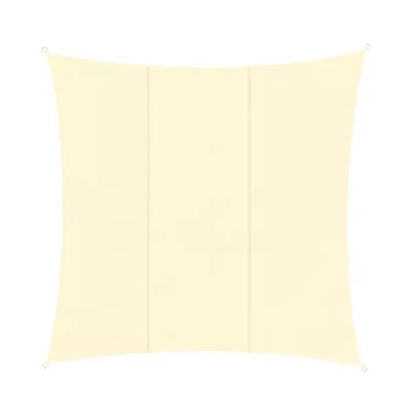 Vízálló napvitorla négyzet, 3.6×3.6 m, bézs, 120 g/m²