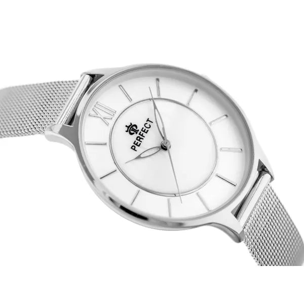 Perfect ezüst női karóra, kvarc, 36 mm, WR30, díszdobozzal