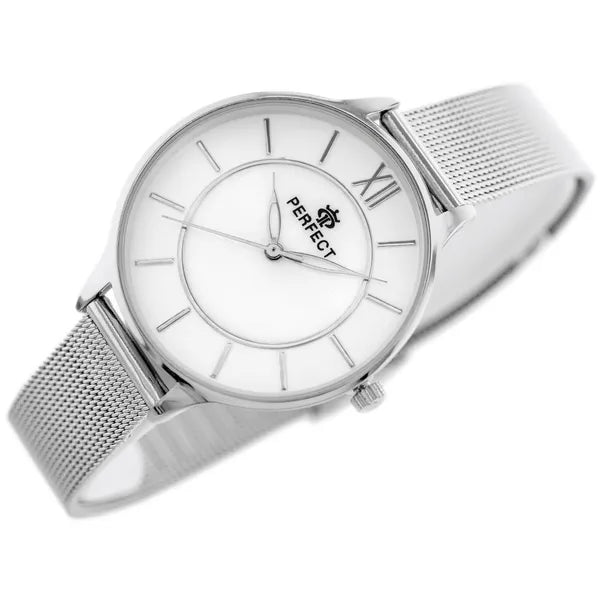 Perfect ezüst női karóra, kvarc, 36 mm, WR30, díszdobozzal