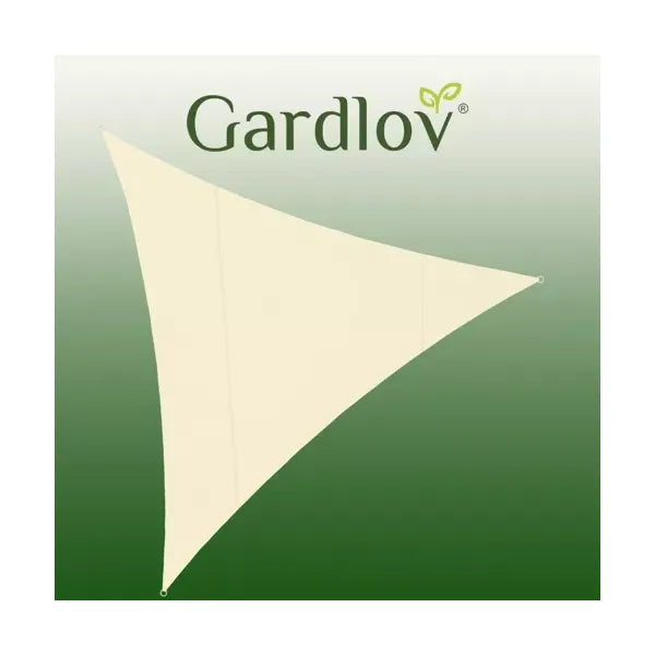 Vízálló háromszög napvitorla 4×4×4 m, beige, 180 g/m² poliészter