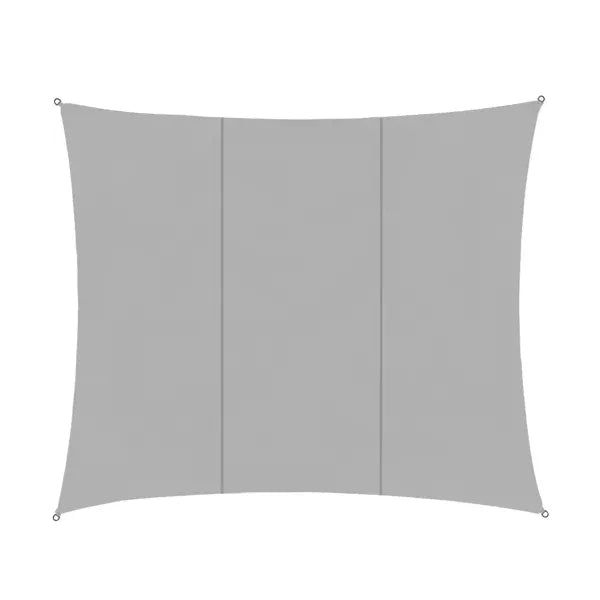 Vízálló szürke napvitorla 4×3 m, UV-szűrő, 120 g/m² poliészter