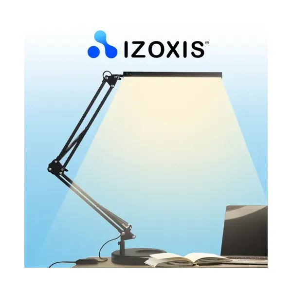 2 az 1-ben állítható LED asztali lámpa USB, csíptető/talp, 3 színhő, 10 fényerő