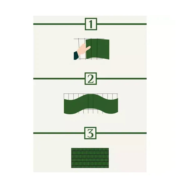 Szürke PVC kerítéstakaró szalag 19 cm×35 m, 630 g/m² + 25 klipsz