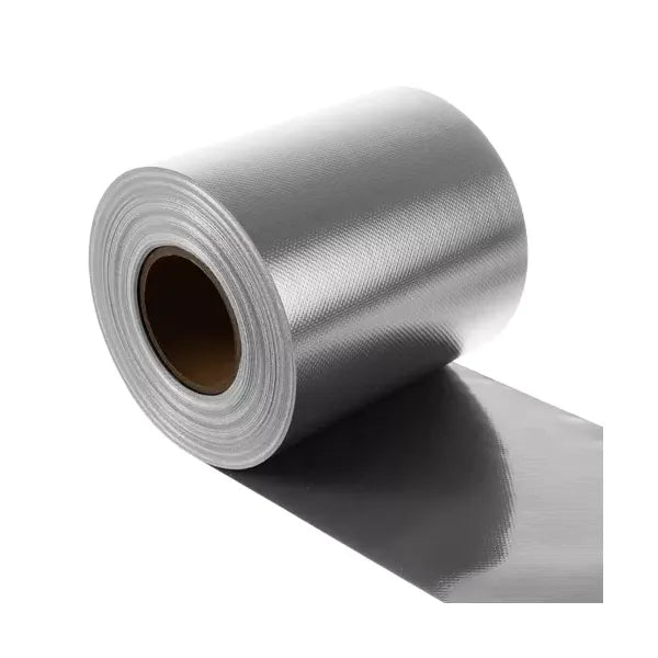 Szürke PVC kerítéstakaró szalag 19 cm×35 m, 630 g/m² + 25 klipsz