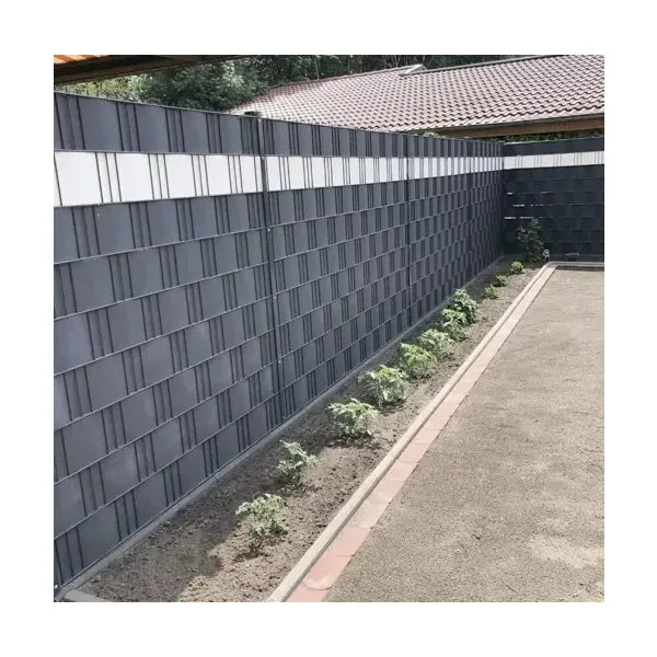 PVC kerítés takarószalag 19 cm×35 m 630 g/m² antracit, 25 csipesszel