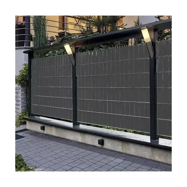PVC kerítés takarószalag 19 cm×35 m 630 g/m² antracit, 25 csipesszel