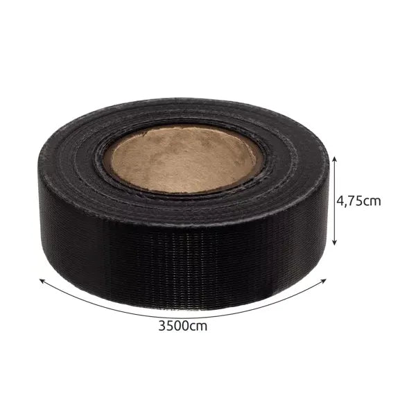 Kertpanel takarószalag 4,75 cm x 35 m 450 g/m² antracit 25 klipsszel