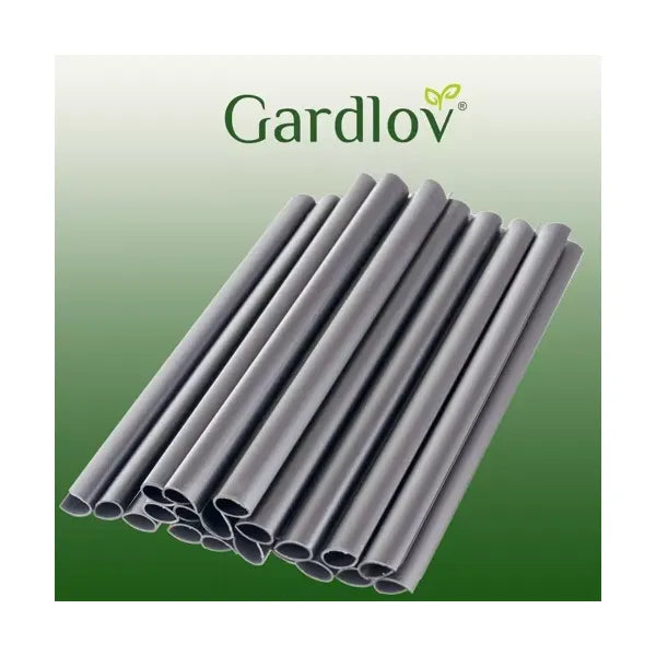 Kerítés szalag rögzítő kapocs szett, 20 db, szürke PVC, 19×1,25 cm
