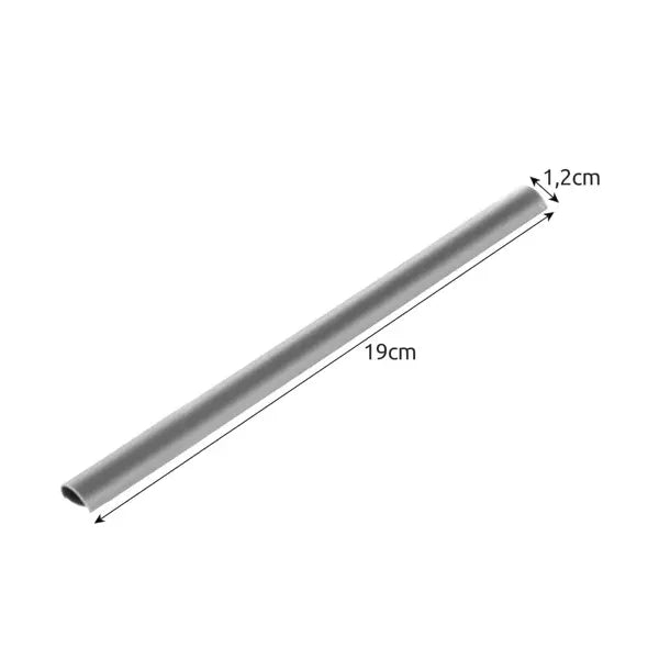 Kerítés szalag rögzítő kapocs szett, 20 db, szürke PVC, 19×1,25 cm