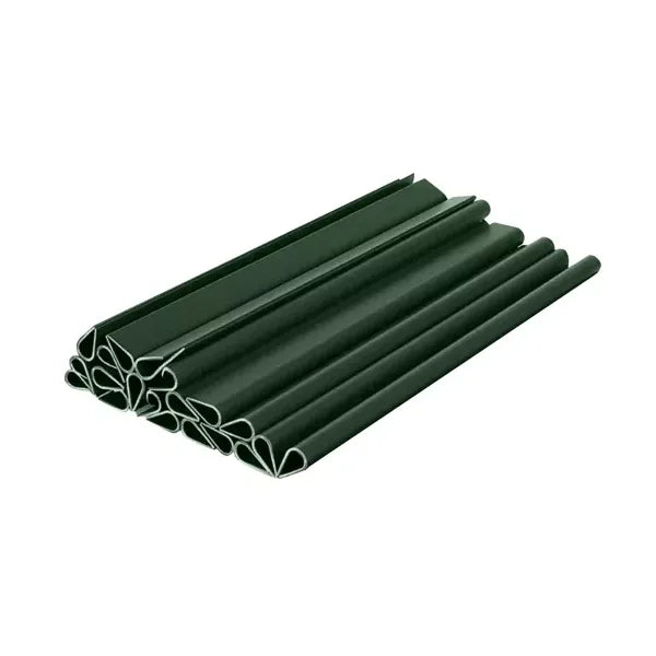 Kerítés szalag rögzítő klipsz készlet, 20 db, zöld, PVC, 19×1,25 cm